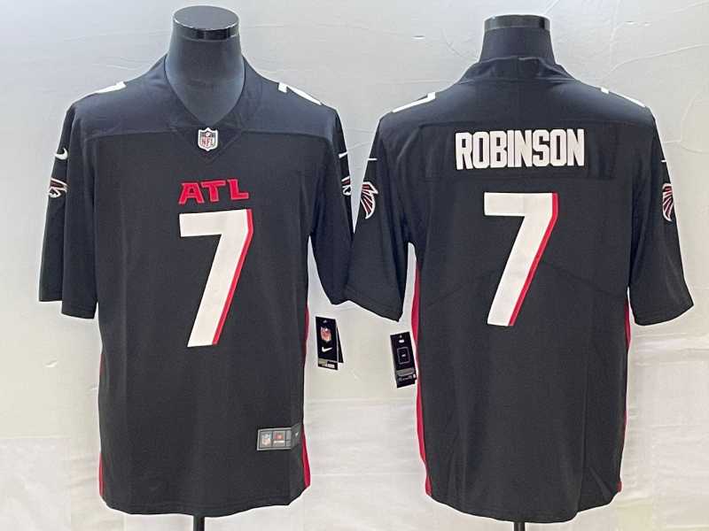 Men & Women & Youth Nike Atlanta Falcons #7 Bijan Robinson Black 2023 NFL Draft Vapor Limited Jersey->baltimore ravens->NFL Jersey